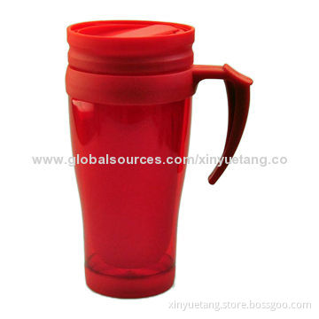 PS 400mL Plastic Mug with Handle, PS/PP Shell,Audit Passed Factory, Bpa Free, Food Grade, Best Price